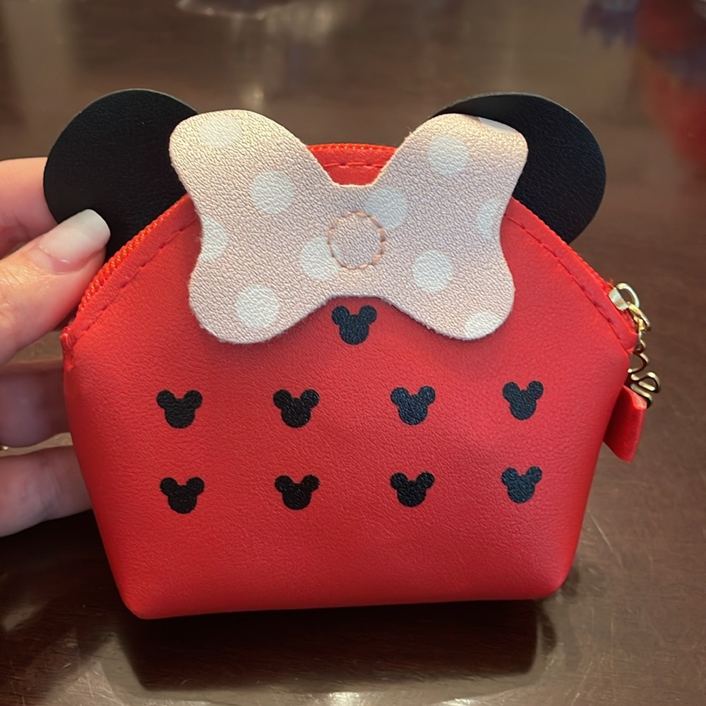 Red Minnie Mouse Coin Purse new
